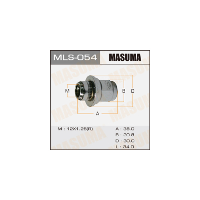 Гайка колёсная mls054 Masuma (фото №1)