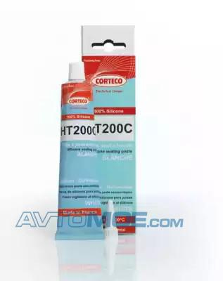 Герметик белый80 мл от -50 до +200 град, силиконовый HT200C Corteco (фото №1)