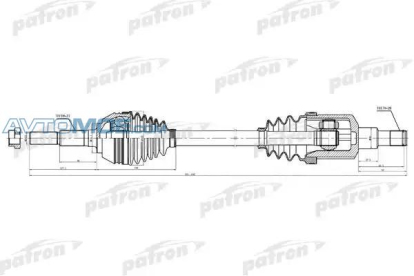 Вал привода левый PDS1506 Patron (фото №1)